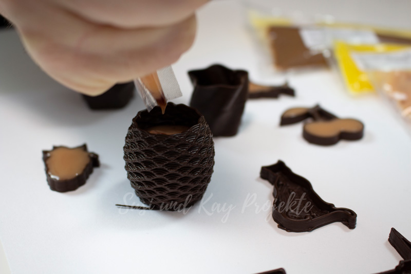 3D-Schokoladenformen-gefüllt