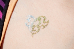 Glitzer-Tattoo-Herz