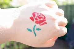 Glitzer-Tattoo-Rose