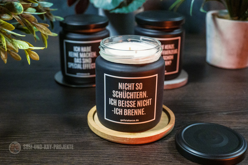 Spruch-Kerze
