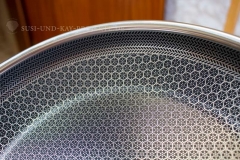 Hexagon-Laser-Gravur-Onyx-Bratpfanne
