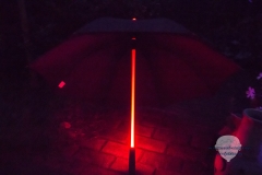 Regenschirm-Orange-rot
