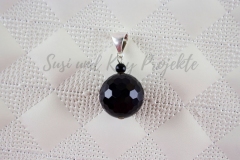 Onyx-Anhänger-Schwarz-Schmuck