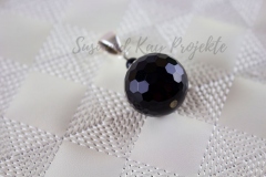 Onyx-Schmuck-Anhänger-Schwarz