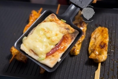 Raclette-Salami-Pizza