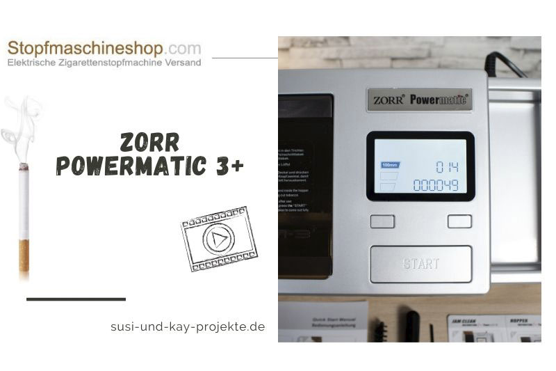 ZORR Powermatic 3+  Elektrische Zigarettenstopfmaschine - Susi